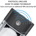 DLC ETL mini 12w 13w 18w 26w Dusk-to-Dawn led security wall pack light ip65 LED outdoor lights